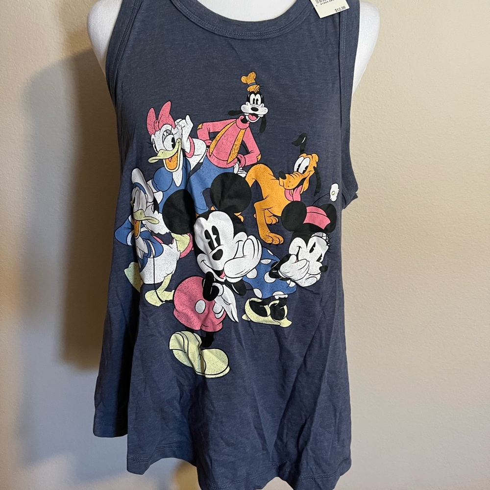 Disney Blue Tank Top with Classic Characters